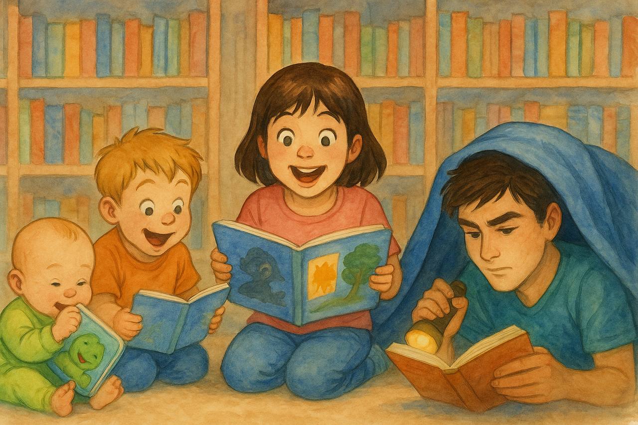 راهنمای جامع خرید کتاب مناسب سنین مختلف (۰ تا ۱۵ سال)
